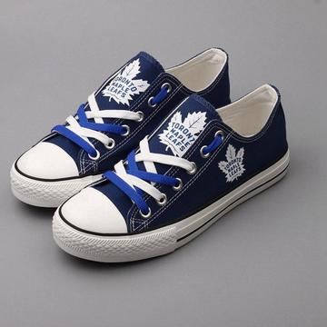 Women's and Youth NHL Toronto Maple Leafs Repeat Print Low Top Sneakers 002